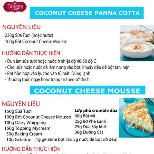 Bột Coconut Cheese Mousse
