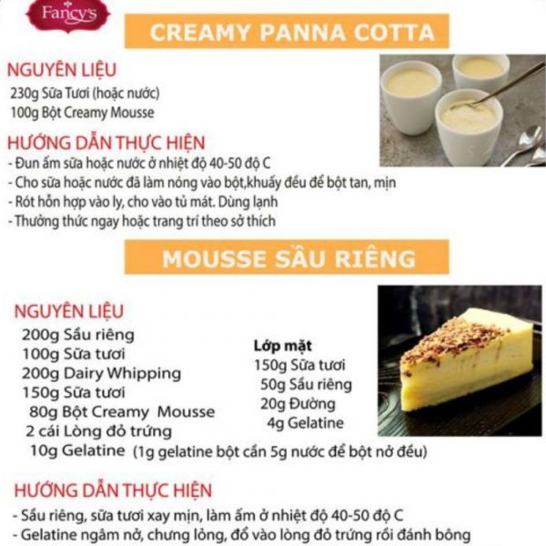 Bột Creamy Mousse