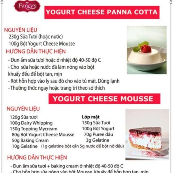 Bột bánh Yogurt Cheese Mouse 1kg