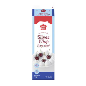 Kem trang trí bánh Silver Whip giảm ngọt