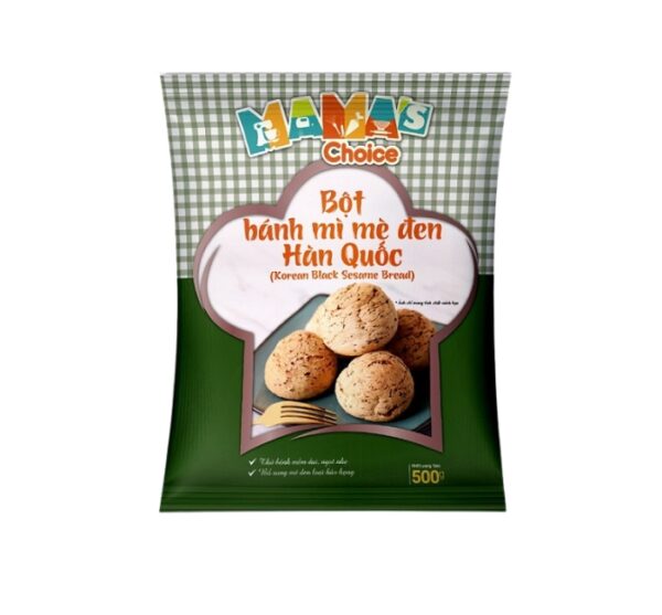 Bột Bánh Mì Mè Đen Hàn Quốc Mama’s Choice (500g)