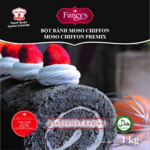 Bột Bánh Moso Chiffon 1kg – Bông Lan Mè Đen