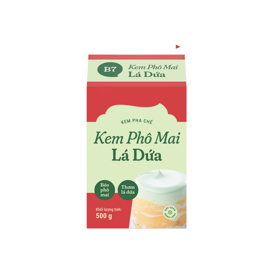 Kem Phô Mai Lá Dứa