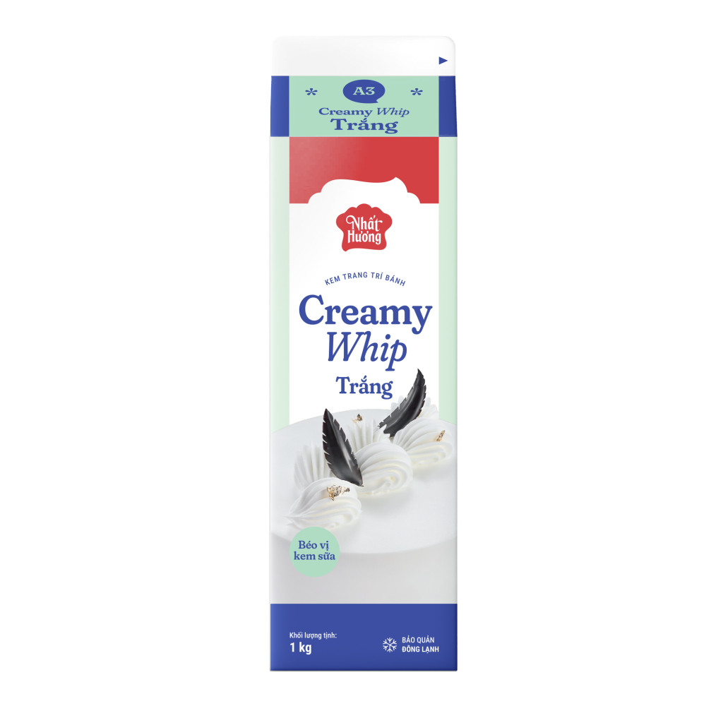 Kem trang trí bánh Creamy Whip Trắng
