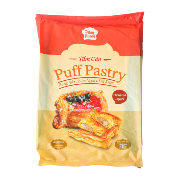 Tấm Cán Puff Pastry Nhất Hương (2kg/ 5 tấm)