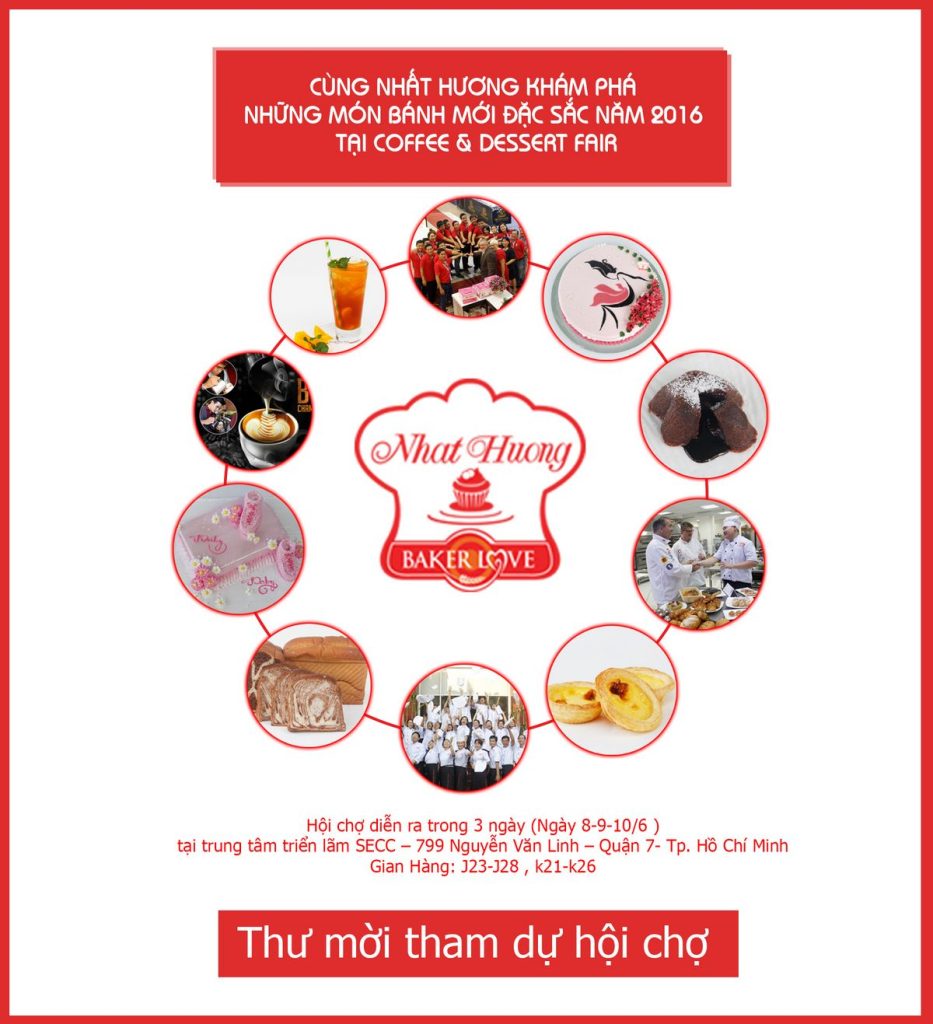 CÙNG NHẤT HƯƠNG KHÁM PHÁ NHỮNG MÓN BÁNH MỚI ĐẶC SẮC NĂM 2016 TẠI COFFEE & DESSERT FAIR