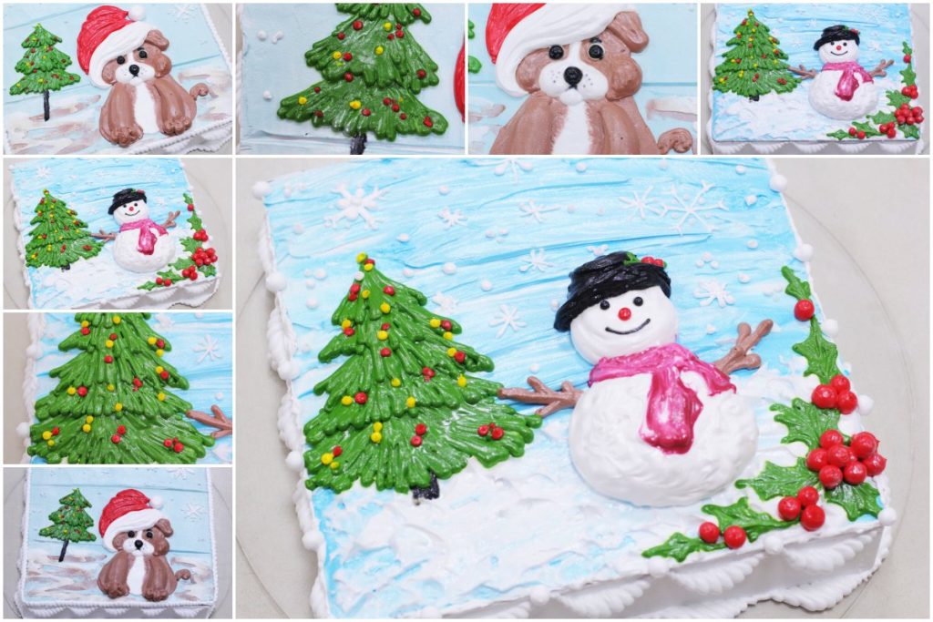 Lớp Học Let’s Bake Plus trang trí bánh kem noel 2D tại Hà Nội