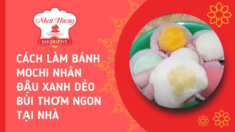 bánh mochi nhân đậu xanh