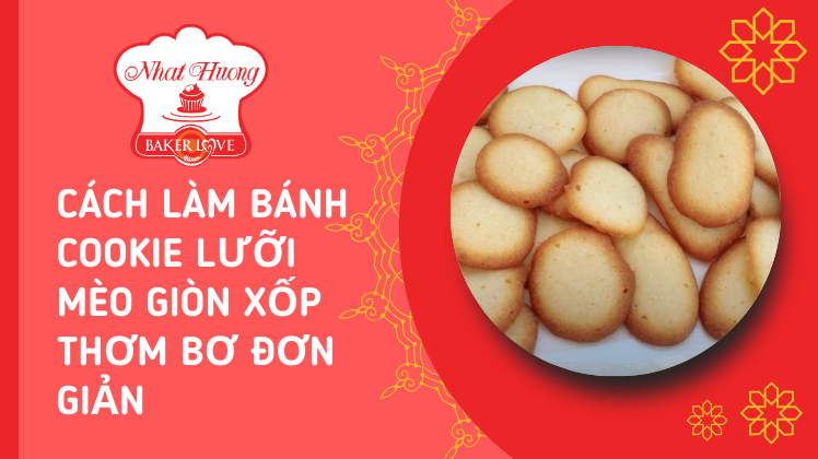 bánh cookie lưỡi mèo