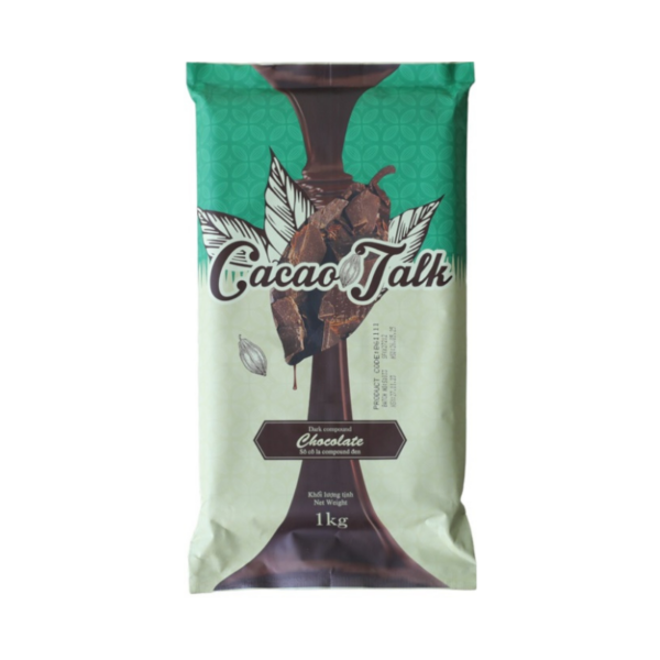 Sô Cô La Compound Đen Dạng Khối Cacao Talk (1kg)