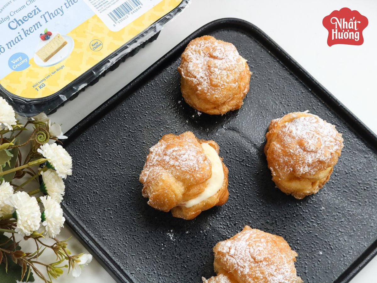 Đa dạng ứng dụng cùng bộ đôi Cheezi của Nhất Hương 14 Bánh Choux Chiên