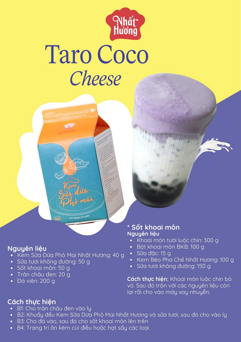Taro Coco Cheese