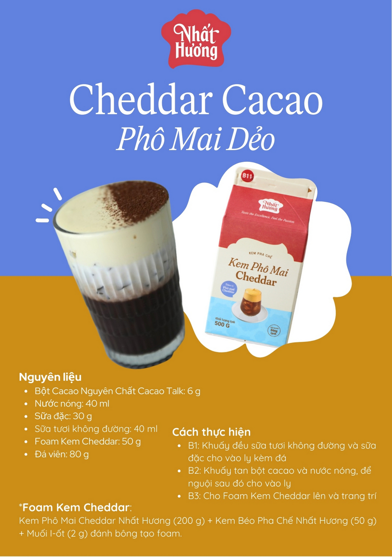 Cheddar Cacao Phô Mai Dẻo