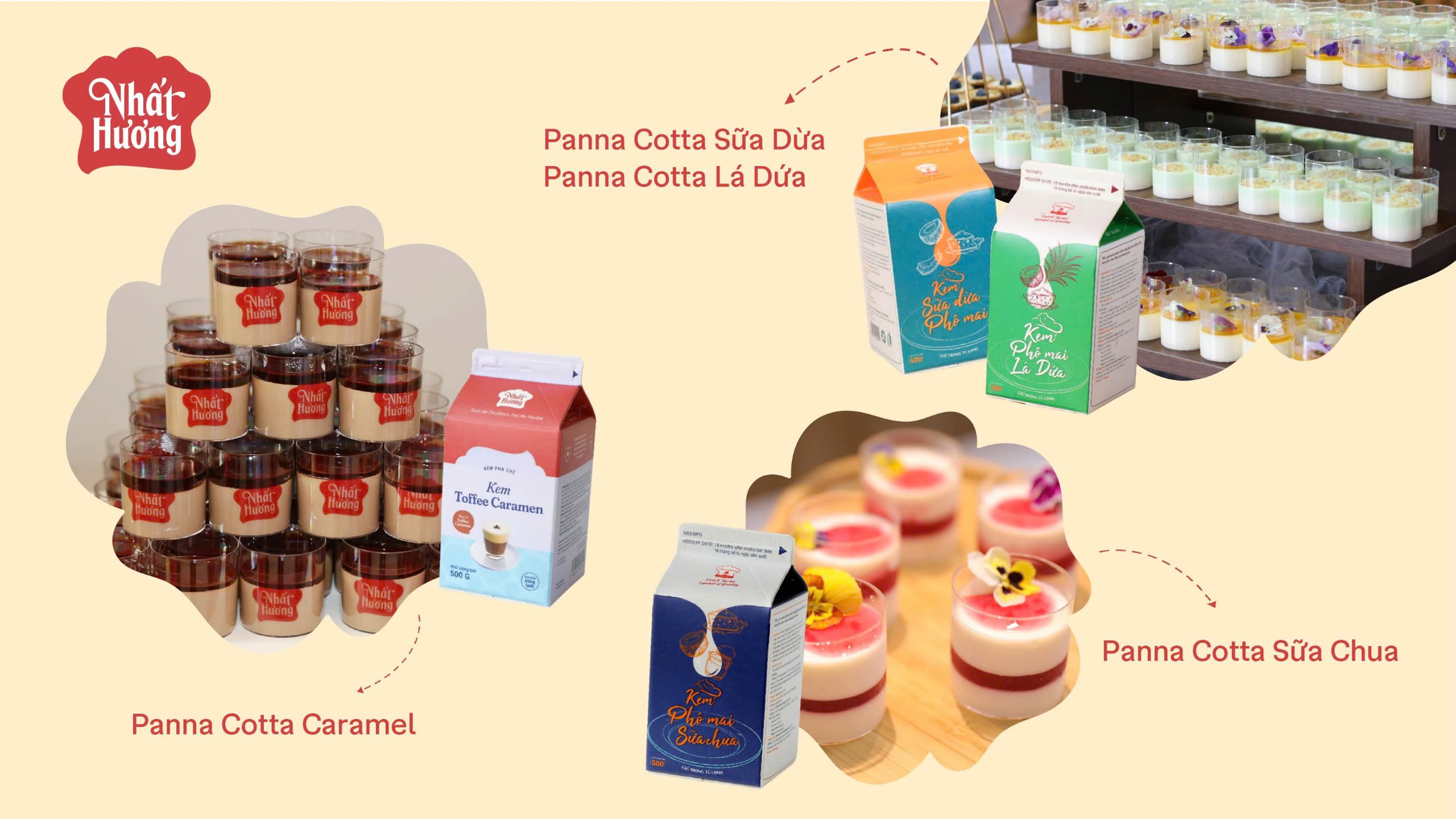 Bộ công thức panna cotta