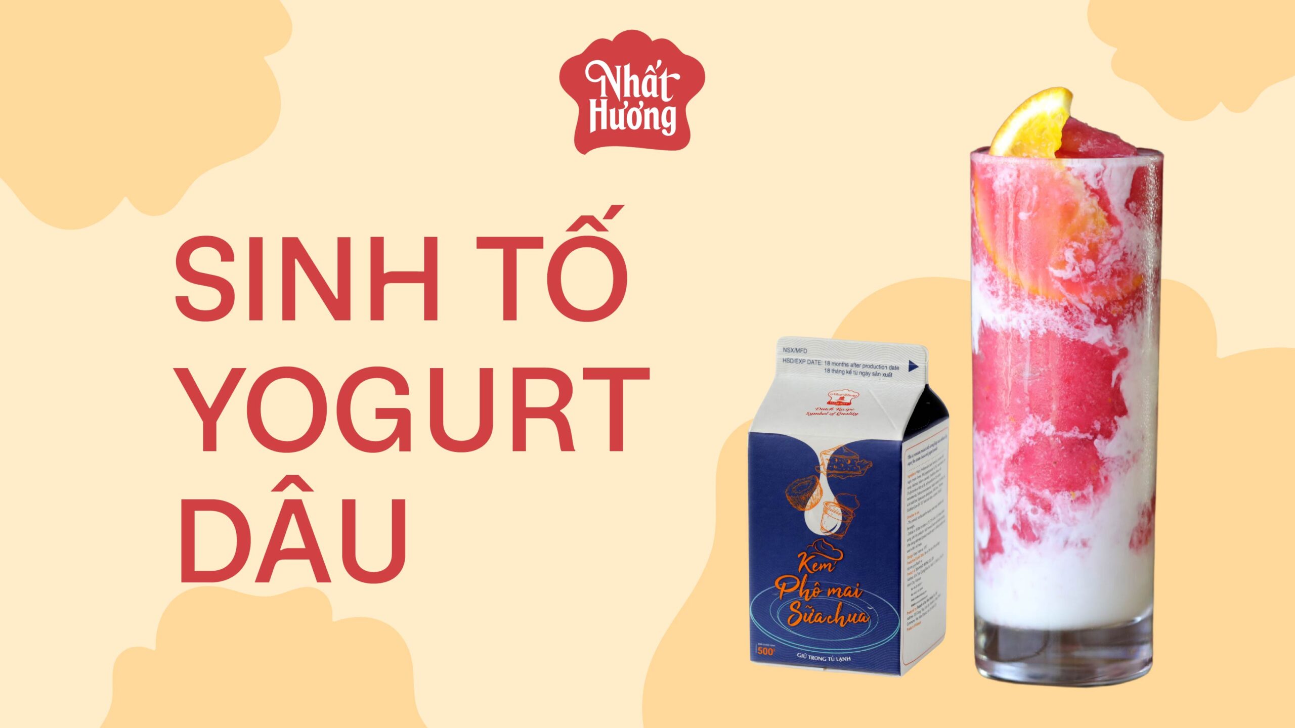 Sinh Tố Yogurt Dâu