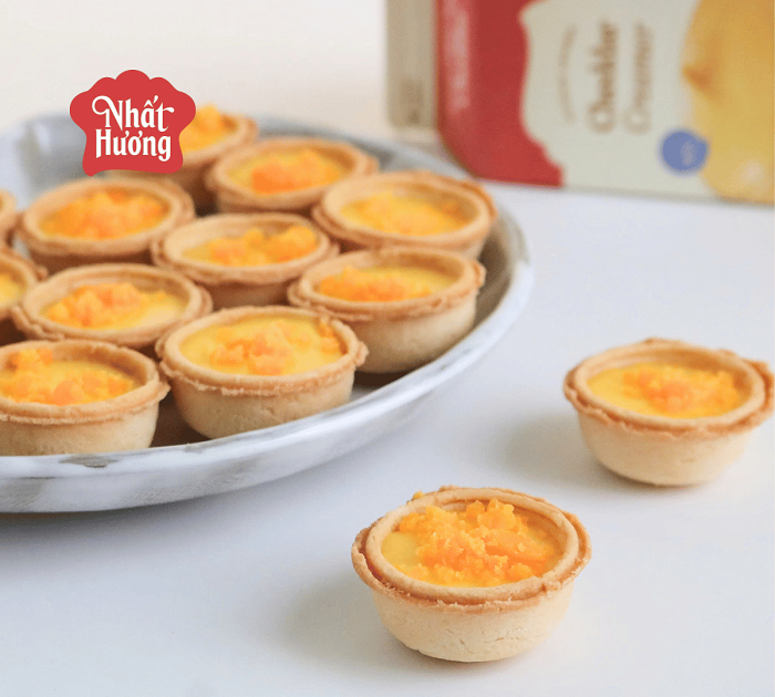 Tan chảy vị giác với Cheddar Cheese Tart giòn tan, béo thơm dậy vị 1 Cheddar Cheese Tart