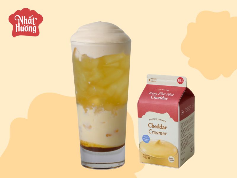 Trà Sữa Cheddar Foam Trứng Muối 2 Trà Sữa Cheddar Foam Trứng Muối