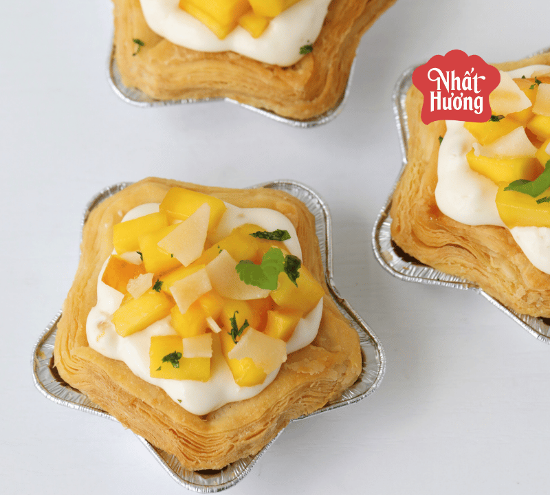 Bánh Tart Dừa Xoài mát lạnh, chinh phục vị giác