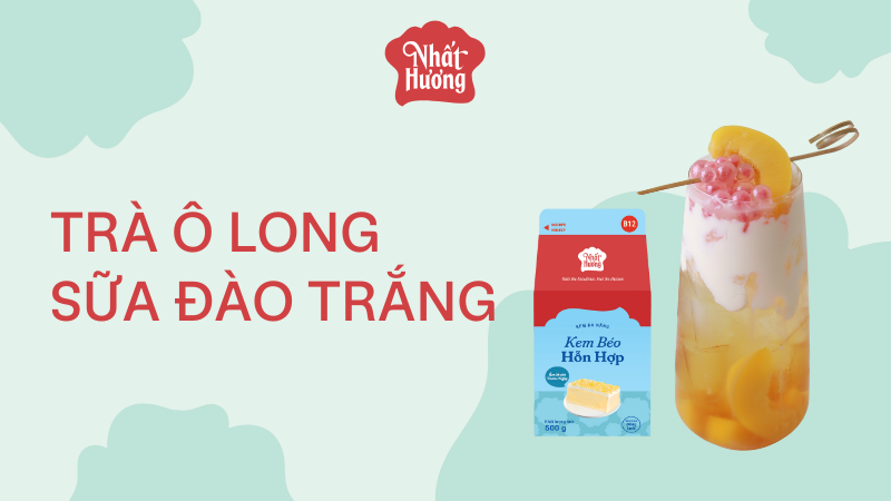 Trà Ô Long Sữa Đào Trắng