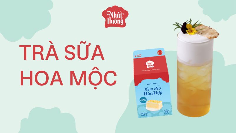 Trà sữa hoa mộc