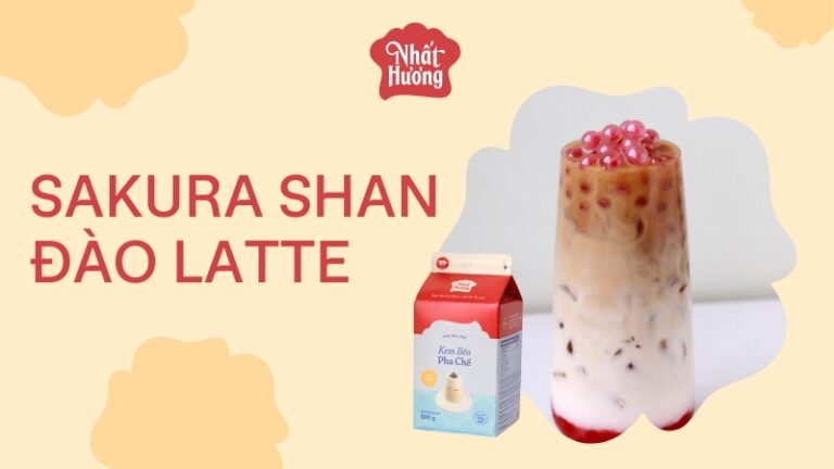 Sakura Shan Đào Latte