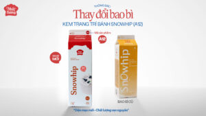 THÔNG BÁO THAY ĐỔI BAO BÌ SẢN PHẨM KEM TRANG TRÍ BÁNH SNOWHIP (A12)
