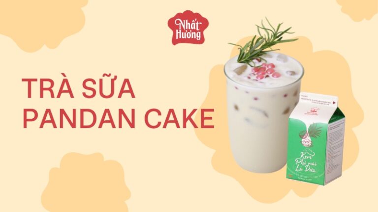Trà Sữa Pandan Cake