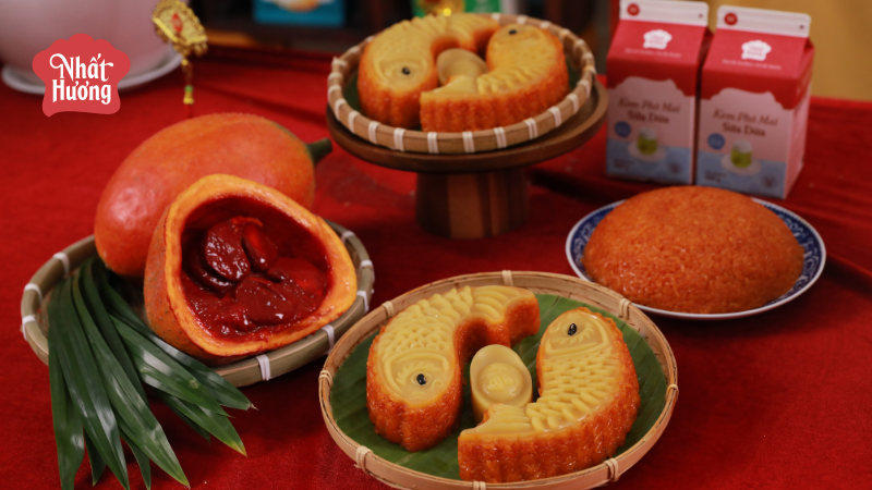 Công thức Xôi Gấc và Nhân Đậu Xanh chuẩn vị Tết cho mâm cúng giao thừa