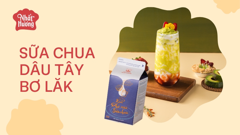Sữa Chua Dâu Tây Bơ Lăk
