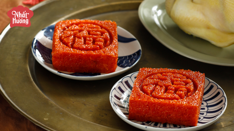 Công thức Xôi Gấc và Nhân Đậu Xanh chuẩn vị Tết cho mâm cúng giao thừa