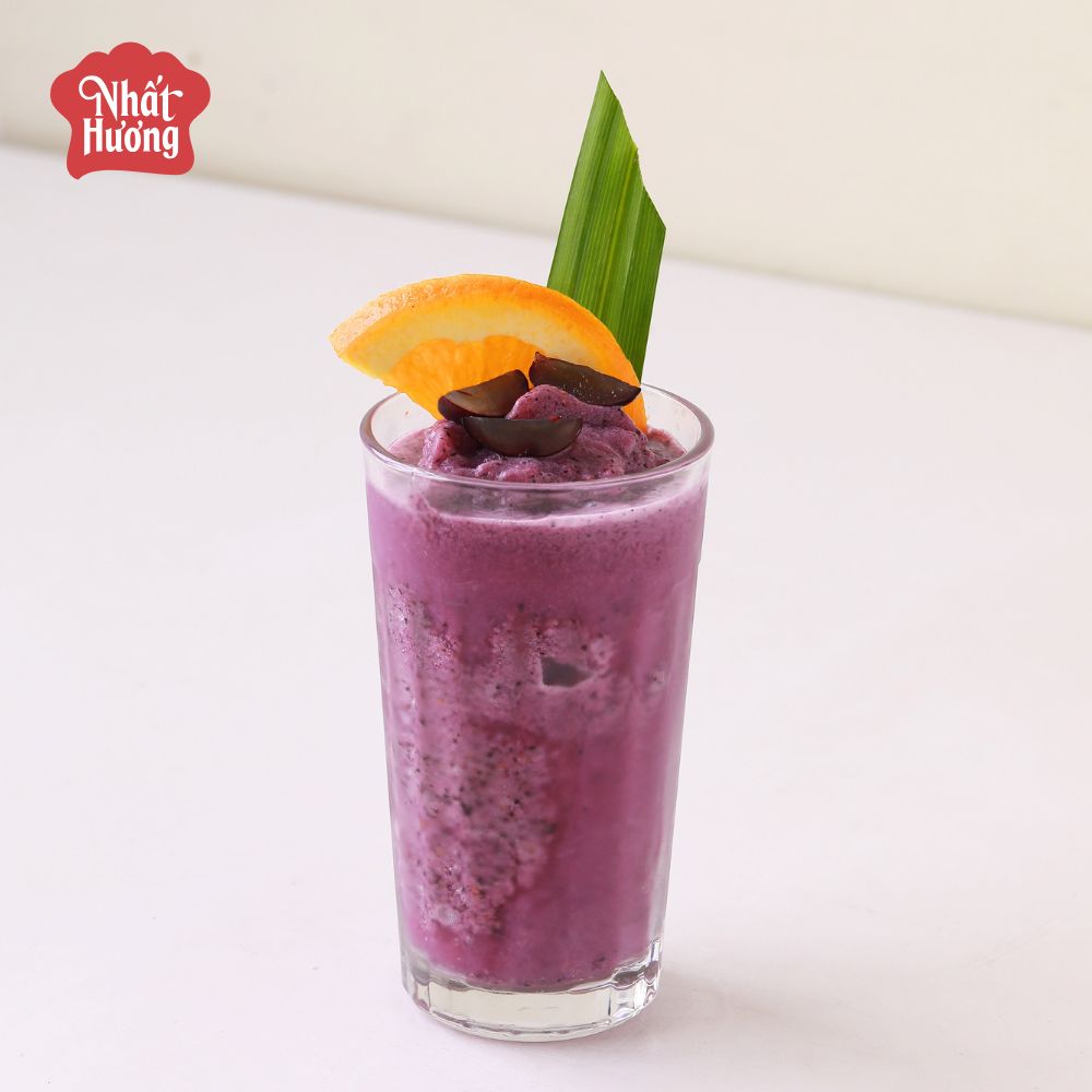 Bộ công thức đồ uống Cafe Show 2026 7 Nho Cam Vàng Đá Xay