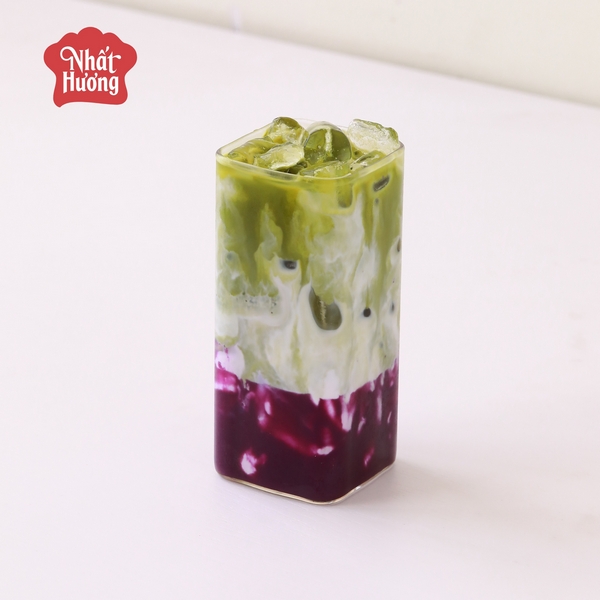 Purple Matcha Latte với tầng vị hài hòa và bắt mắt