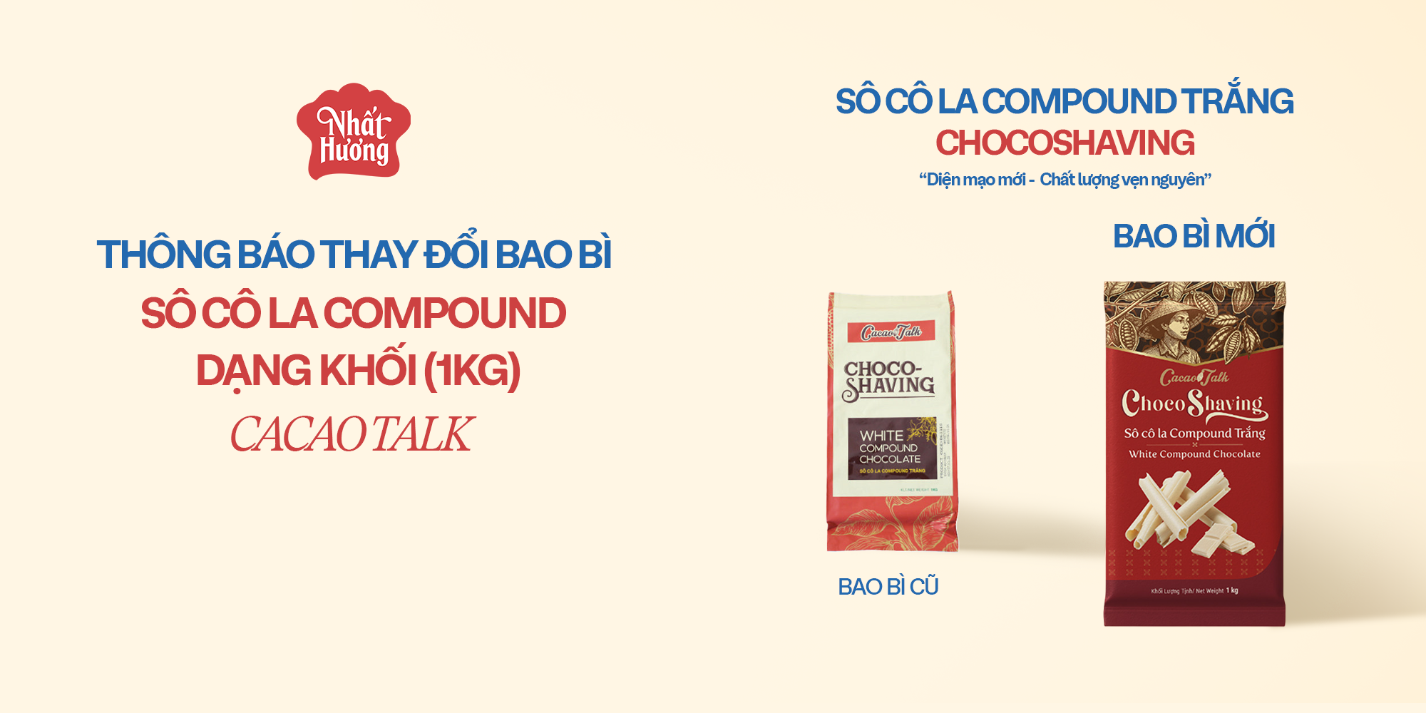 Sô cô la Compound Trắng ChocoShaving 1kg