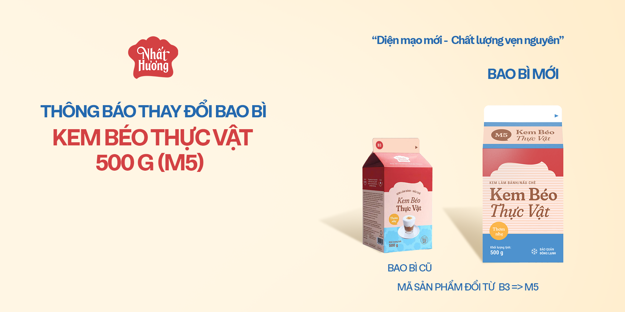 Kem Béo Thực vật 500g