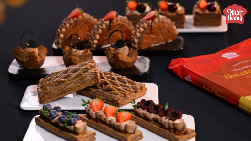 Ứng dụng Puff Pastry Sô Cô La