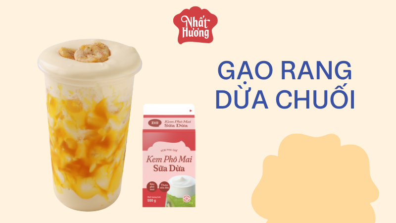 Bộ công thức đồ uống Cafe Show Hanoi 2026 6 Gạo Rang Dừa Chuối