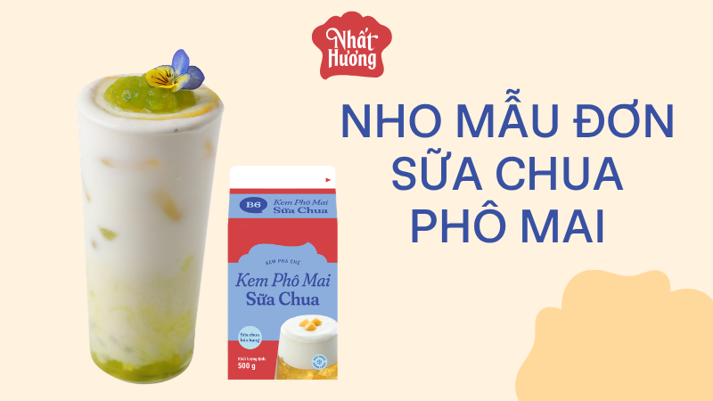 Bộ công thức đồ uống Cafe Show Hanoi 2026 5 Nho Mẫu Đơn Sữa Chua Phô Mai
