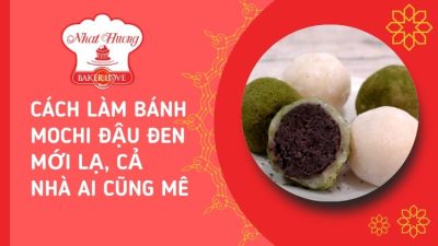 bánh mochi đậu đen