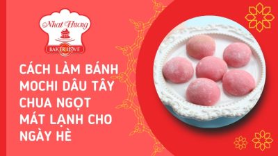 bánh mochi dâu