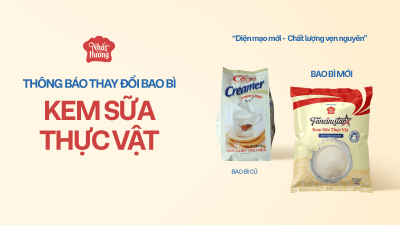 Thông báo thay đổi bao bì Kem Sữa Thực Vật