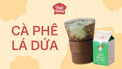 Hướng dẫn pha chế Cà Phê Lá Dứa