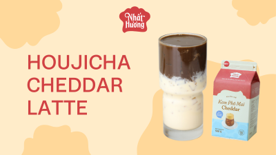Houjicha Cheddar Latte