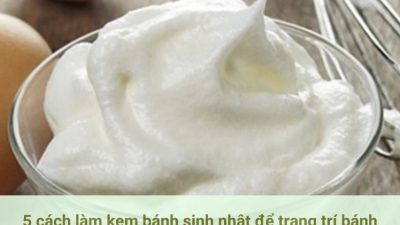 làm kem bánh sinh nhật