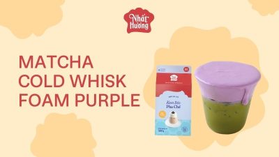 Matcha Cold Whisk Foam Purple