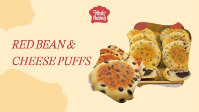 RED BEAN & CHEESE PUFFS