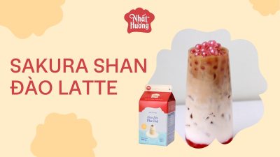 Sakura Shan Đào Latte