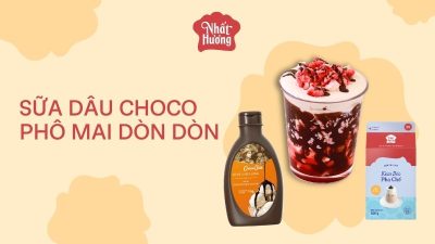 Sữa Dâu Choco Phô Mai Dòn Dòn