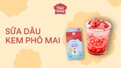 Sữa Dâu Kem Phô Mai