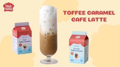 Hướng dẫn pha chế Toffee Caramel Cafe Latte đậm đà, lôi cuốn