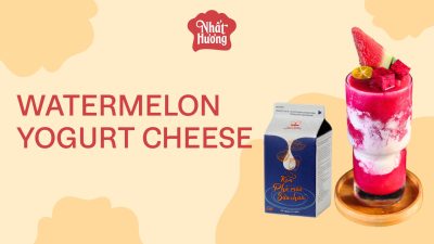 Hướng dẫn pha chế Watermelon Yogurt Cheese